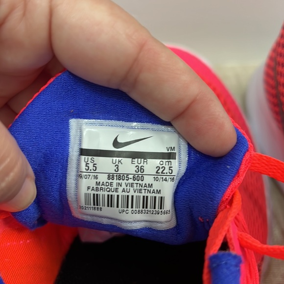 Nike Flex Women's Athletic Shoes - Pink and Blue Size 5.5 - Picture 8 of 10